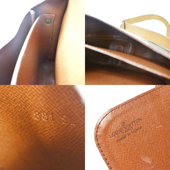 Authentic LOUIS VUITTON Cartouchiere MM Shoulder Bag Monogram Leather Brown - Picture 8 of 10